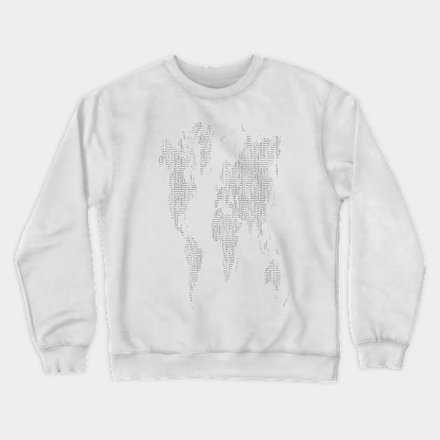 WORLD MAP Pop Art Crewneck Sweatshirt by BruceALMIGHTY Baker